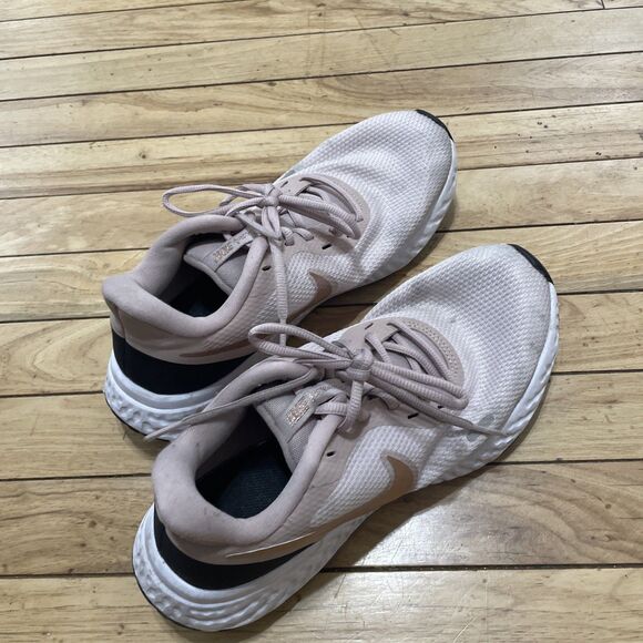 Nike Revolution Running Sneakers Pink Womens 10 Barely Rose Athletic Gym Workout - Picture 10 of 16